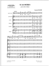 Tu Es Petrus - FAURÉ - Partition - Chœur